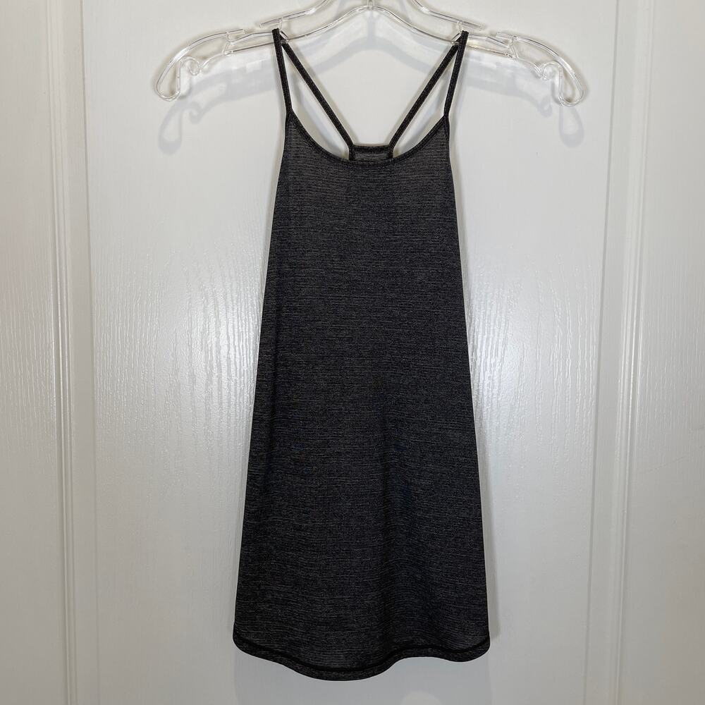 Lululemon Tank / Singlet Heather Black with Cutout Design Keyhole Back‎ 2 / 4